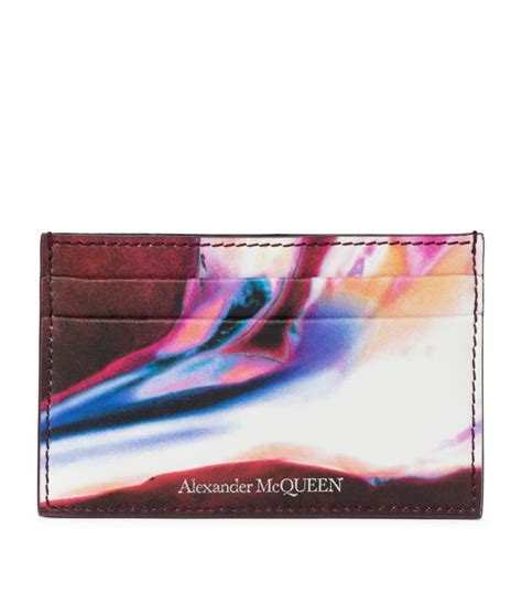 alexander mcqueen metallic card holder.